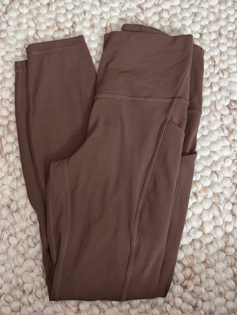 Lululemon align Brown Leggings with pockets size 6